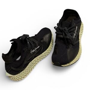 Y-3 Black Leather Sneakers